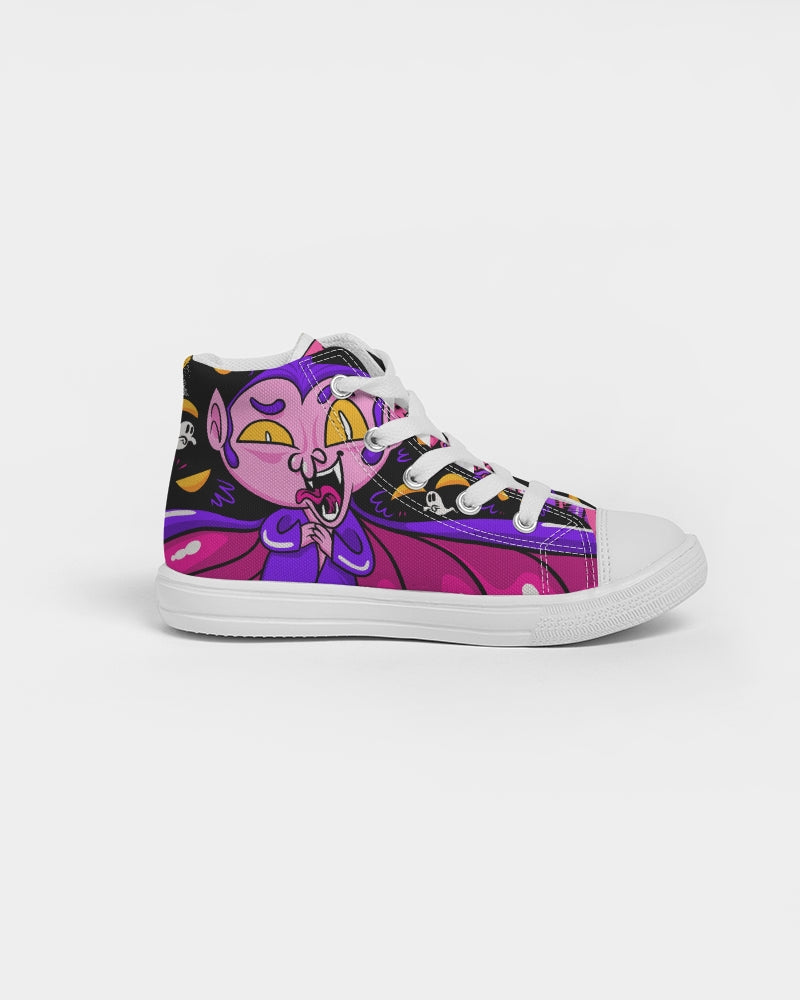 Creepy Eye Kids Hightop Canvas Shoe