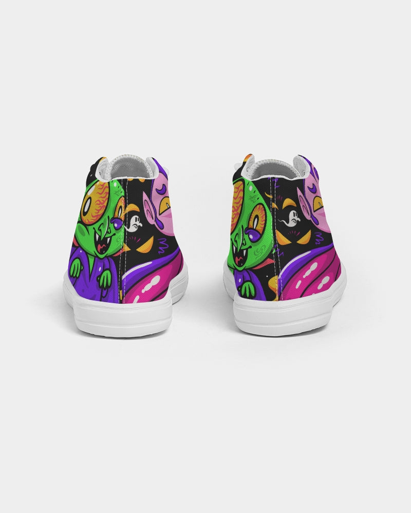 Creepy Eye Kids Hightop Canvas Shoe