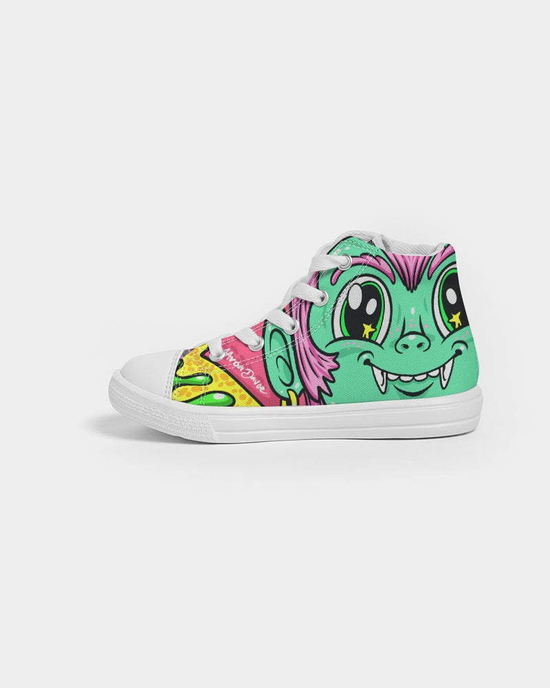 Halloween Dracula Kids Hightop Canvas Shoe